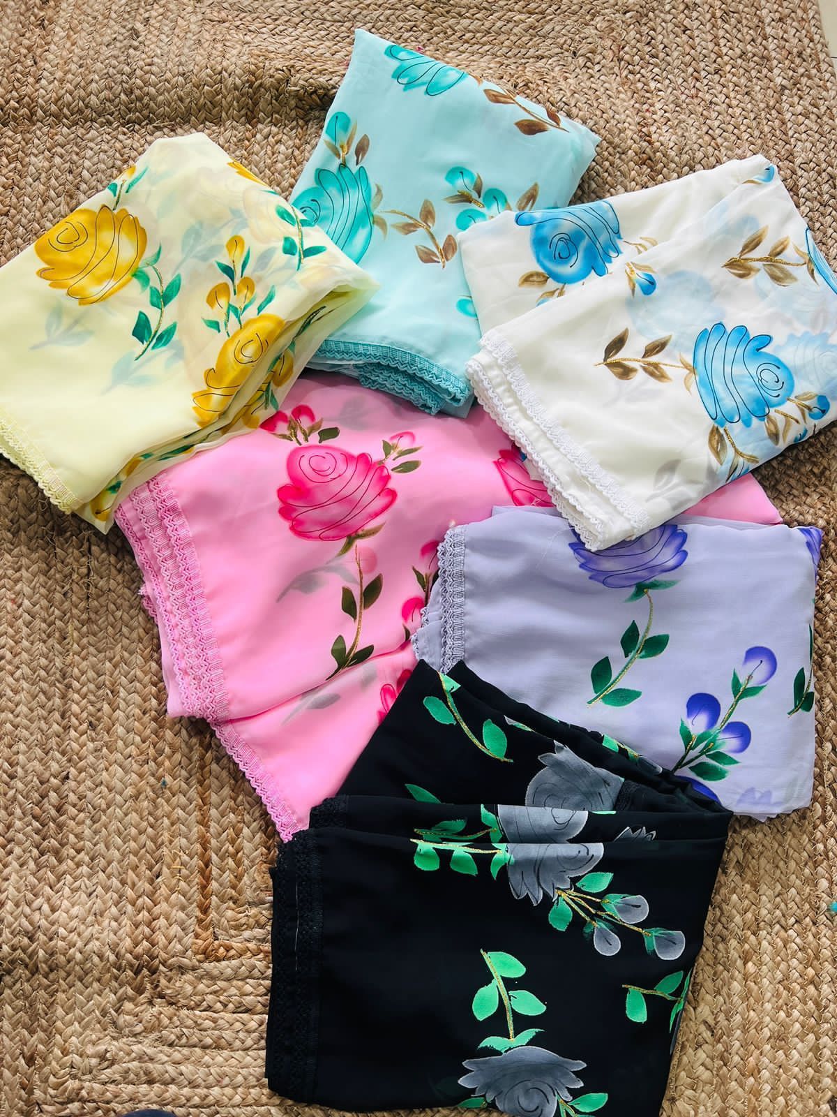 Hand-Embroidered Sunny-Yellow Chikankari & Golden Zari work Saree with Blouse